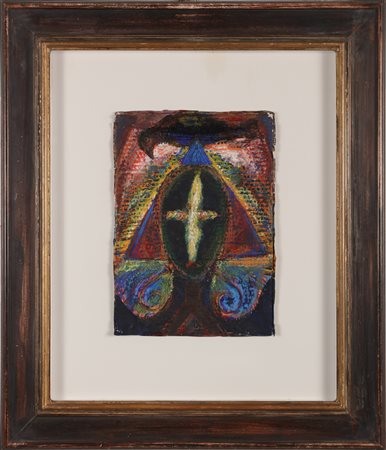 CECCOBELLI BRUNO (n. 1952) Salire in luce. Tecnica mista su cartone. Cm 25,00...