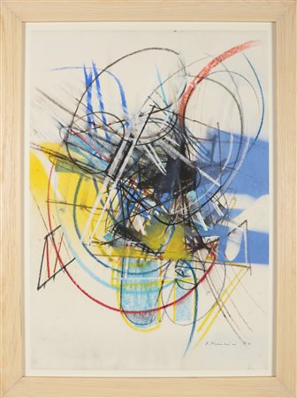 FRANCESCHINI EDOARDO (1928 - 2006) Senza titolo. 1970. Tecnica mista su...