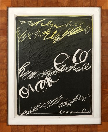 FERRARI AGOSTINO (n. 1938) Senza titolo. 1989. Tecnica mista su carta. Cm...