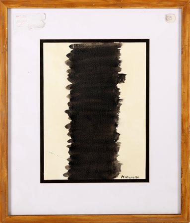 NIGRO MARIO (1917 - 1992) Senza titolo. 1990. Tecnica mista su carta. Cm...