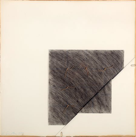 SMITH RICHARD (1931 - 2016) Senza titolo. Tecnica mista su cartoncino. Cm...