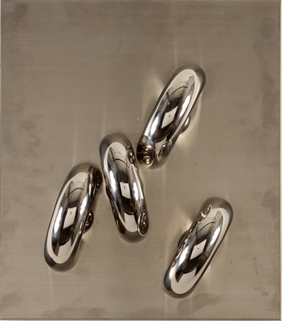 PIRRUCCIO VINCENZO (n. 1946) Senza titolo. 1972. Acciaio. Cm 40,00 x 46,00 x...