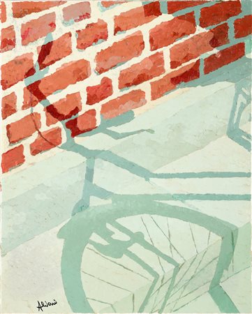 CATTANEO ALVARO (n. 1938) Senza titolo. Olio su tela . Cm 40,00 x 50,00....