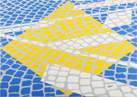 CATTANEO ALVARO (n. 1938) Senza titolo. Tecnica mista su tela. Cm 100,00 x...