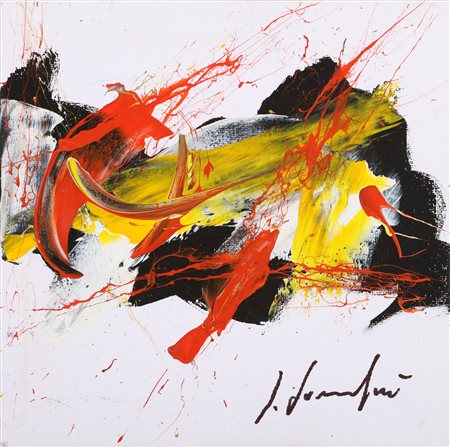 FORMICHETTI SILVIO (n. 1969) Senza titolo. 2017. Olio su tela . Cm 20,00 x...