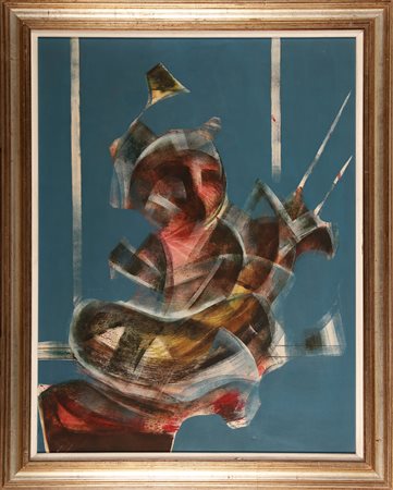 MAZZOLENI MARTINO (1935 - 1995) Senza titolo. 1973. Tecnica mista su tela. Cm...