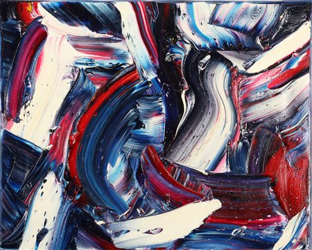 DE LUTTI PIERLUIGI (n. 1959) Senza titolo. Olio su tela . Cm 50,00 x 40,00....