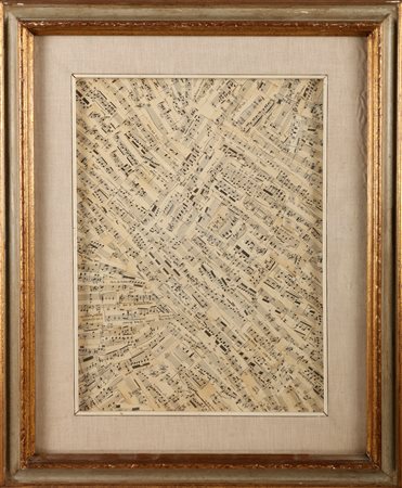 CARMASSI ARTURO (n. 1925) Serenata notte d'estate. Tecnica mista su faesite....