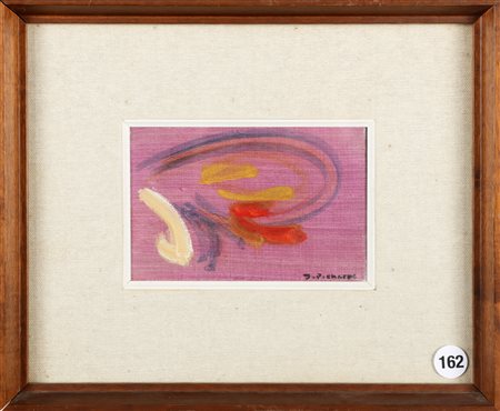 PICCHETTE JAMES (1920 - 1996) Les interrogatives II. 1967. Olio su tela . Cm...