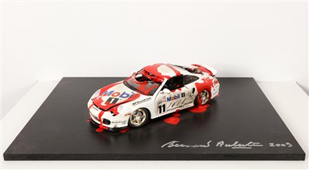AUBERTIN BERNARD (1934 - 2015) Voiture brulée. Porsche turbo 996. 2009....