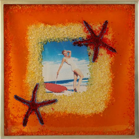 RONDA OMAR (n. 1947) Marilyn Frozen. 2005. Plastic. Cm 50,00 x 50,00. Al...
