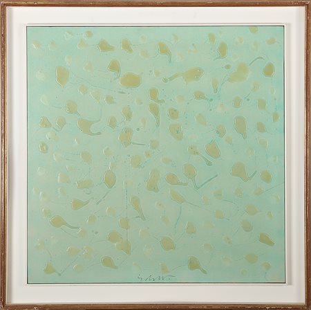 DANGELO SERGIO (n. 1932) Drops. 1973. Tecnica mista su tela. Cm 70,00 x...