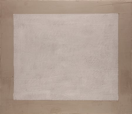 RAPETTI ALFREDO (n. 1961) Cemento con bordo bianco. 2008. Tecnica mista su...