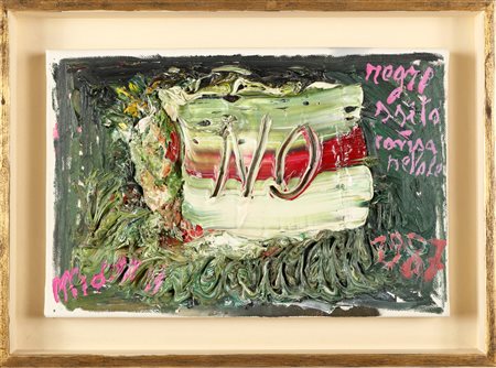 MORENI MATTIA (1920 - 1999) NO. 1987. Olio su tela . Cm 30,00 x 20,00. Firma...