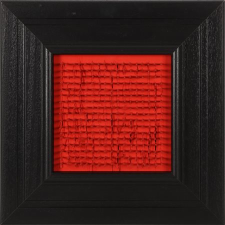 AUBERTIN BERNARD (1934 - 2015) Tableau Clous. 1970. Chiodi su tavola. Cm...