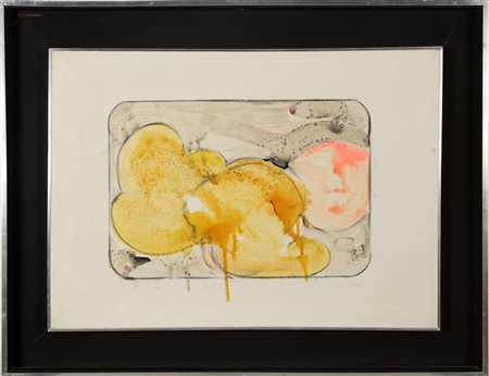 SCHIFANO MARIO (1934 - 1998) Particolare. Smalti su tela. Cm 70,00 x 50,00....