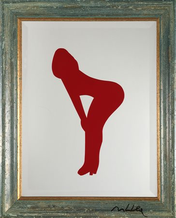 LODOLA MARCO (n. 1955) Senza titolo. Tecnica mista su specchio. Cm 50,00 x...