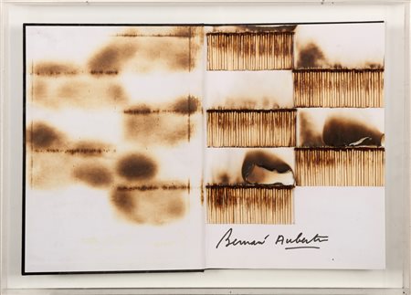 AUBERTIN BERNARD (1934 - 2015) Livre Brulè Rosenberg. 2010. Fiammiferi...