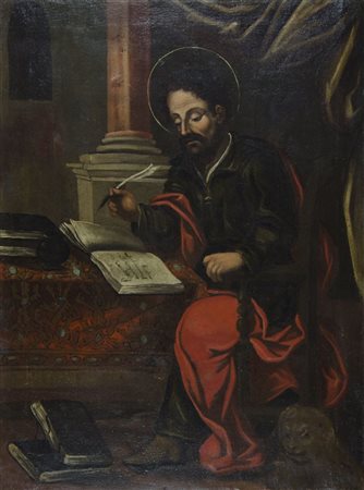 Maestro del XVIII secolo "San Girolamo" cm. 89x67 - olio su tela