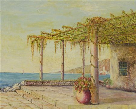 Lotto di 3 opere ad olio, misure diverse.