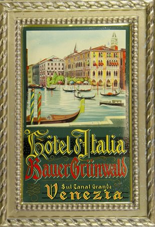 Lotto di 3 tabelle pubblicitarie in latta. Misure diverse.