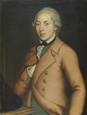 Maestro inizio XIX secolo "Ritratto di gentiluomo" cm. 76x58 - olio su tela...