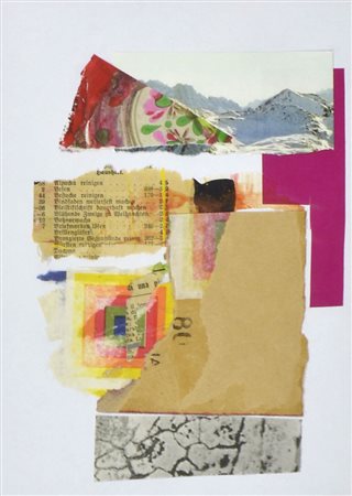 Jacopo Desogus 1984 Lotto di 2 collage e pittura su carta raffiguranti...