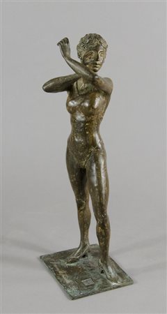 Romano Stefanelli 1931-2016 "Ballerina" h. cm. 35 - scultura in bronzo Firma...