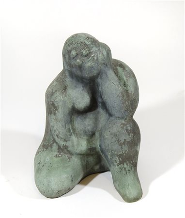 Ossi Czinner 1925-2014 "Bagnante seduta" h. cm. 41 - scultura in bronzo a...