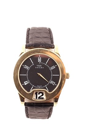 Orologio Enigma Gianni Bulgari modello "Bitime Dahli" in oro giallo 18kt,...