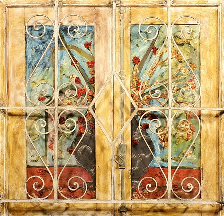 Dedè (Andrea Brandani), (Belo Horizonte 1962), "Window", olio e tecnica mista...