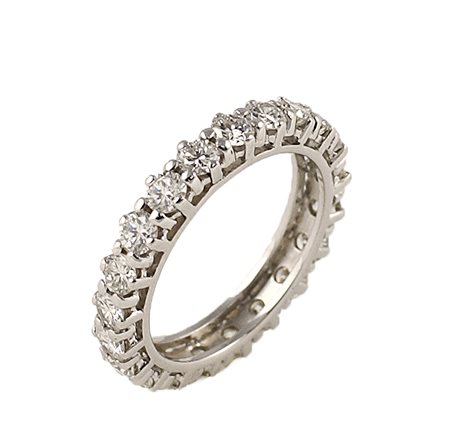 Anello fede in oro bianco 18kt con incastonati diamanti taglio brillante per...