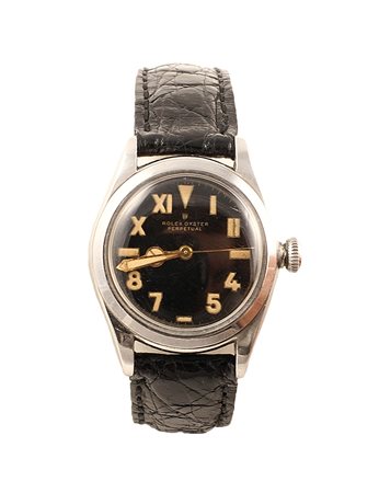 Orologio Rolex Oyster Perpetual Ovetto in acciaio, cassa con fondello...