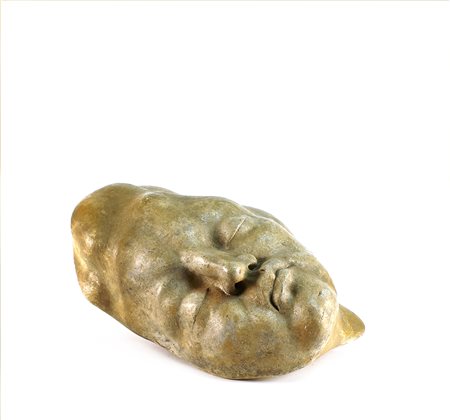 Roberto Almagno (Aquino 1954), "Volto", scultura in pietra, firmata sul...