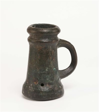 Antico bombardino in bronzo.