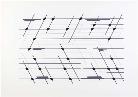 ALDO GALLI (1906 - 1981) Tre tempi visivi di una interstruttura 1981 Cartella...