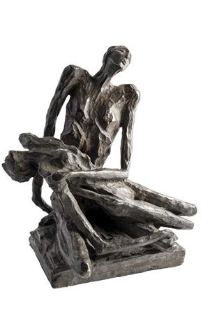 DOLORES PREVITALI (1949) Pietà 1985 Scultura in bronzo 38 x 34 x 26,5 cm...
