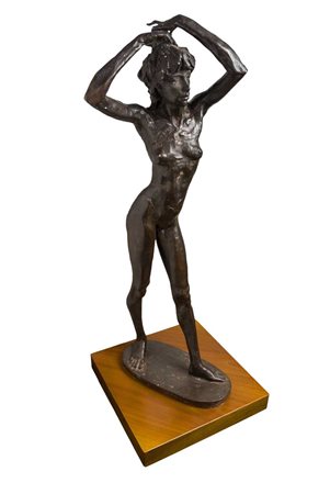 MICHELE ZAPPINO (1949) Ballerina Scultura in bronzo 82 x 29 x 29 cm Firma...