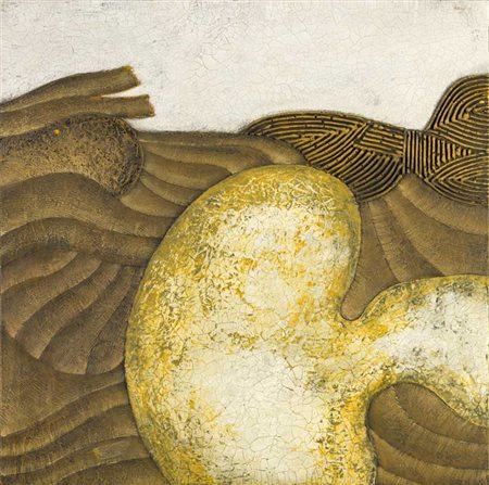 TULLIO PERICOLI (1936) Rocce sedimentarie 1972 Tecnica mista su tela...