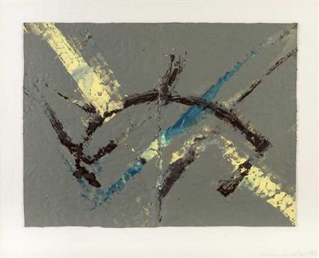 LUCIANO BARTOLINI (1948 - 1994) Senza titolo 1983 Smalto e tecnica mista su...