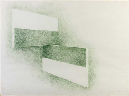 KEITH MILOW (1945) Senza titolo 1976 Disegno su carta 57 x 77 cm Firmato e...