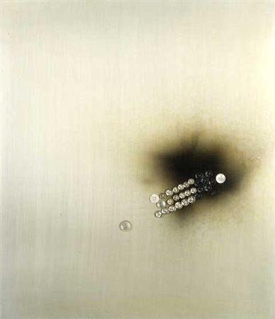 GIANNI SECOMANDI (1926 - 1982) Idea stellare 1970 Tecnica mista su lastra...