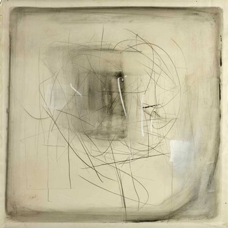 GIANNI SECOMANDI (1926 - 1982) Senza titolo 1963 Tecnica mista su carta 70 x...