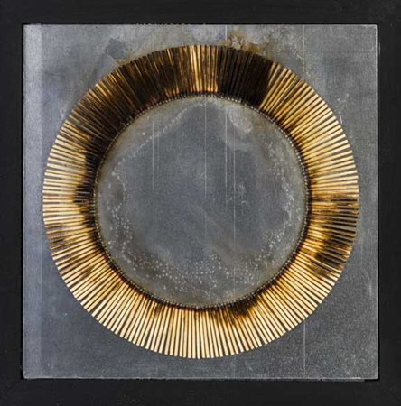 BERNARD AUBERTIN (1934 - 2015) Dessin de feu circulaire 2009 Fiammiferi...