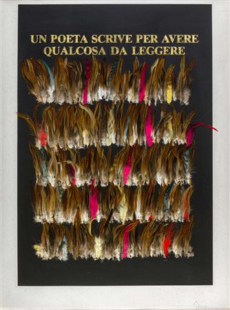 SARENCO (ISAIA MABELLINI) (1945-2017) Un poeta scrive per avere qualcosa da...