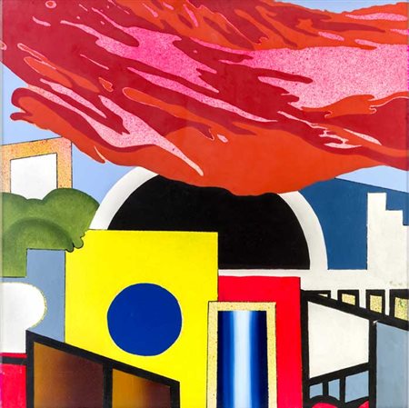 GIANGIACOMO SPADARI (1938 - 1997) Dedicato IV 1970 Serigrafia, olio e smalto...