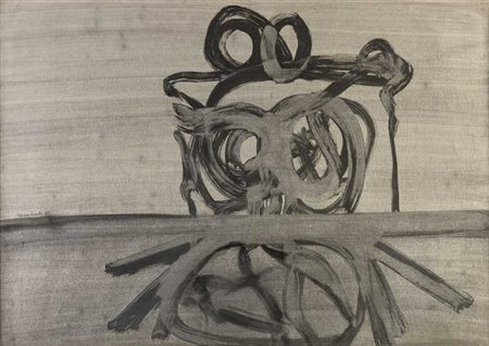 ANTONIO RECALCATI (Bresso 1938) Senza titolo 1960 Tecnica mista su carta 49 x...