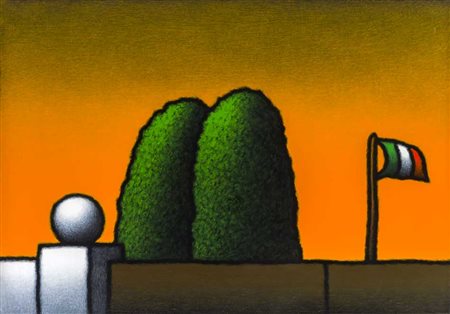 TINO STEFANONI (1937-2017) Senza titolo 1996 Acrilico su tela 31,5 x 45,5 cm...