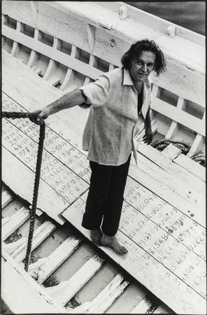 UGO MULAS (1928 - 1973) Mario Merz Stampa fotografica in bianco e nero 40 x...