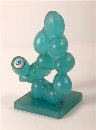 DALI' SALVADOR (1904 - 1989) L'oeil de la paques. 1968. Pasta di vetro. Cm...